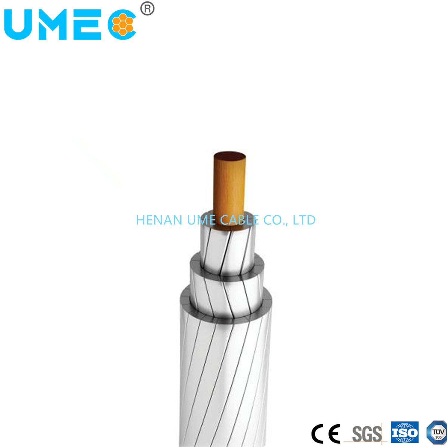 Transmitation Wire Bare Aluminum Composite Core High Strength Overhead Transmission Wire ...