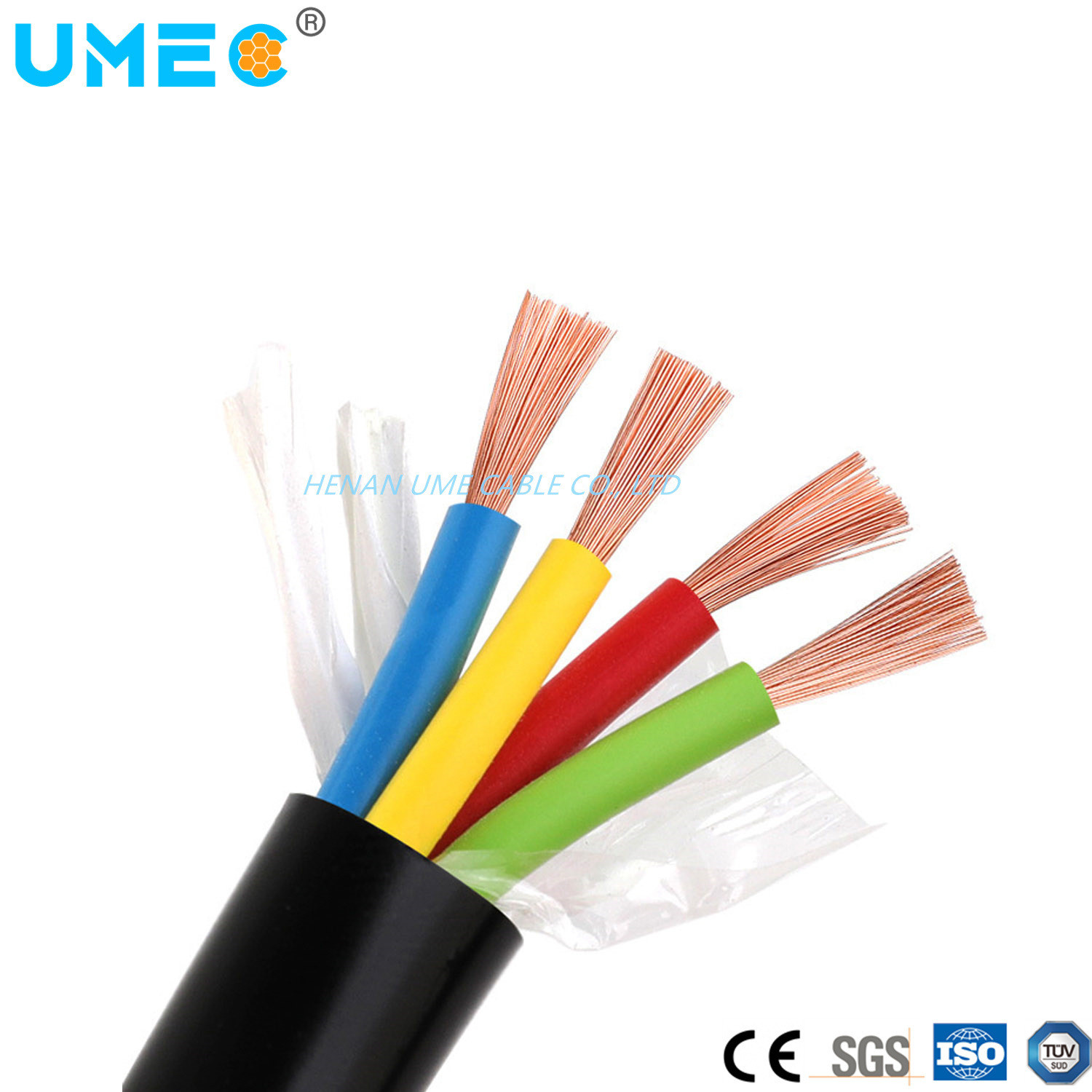 Customer Specified RVV H05VVF Flexible Multi Core Conductor Cable ...