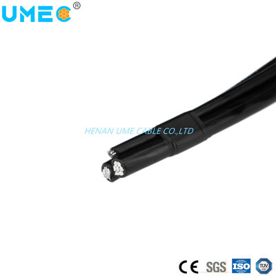 0.6/1kv LV Aluminum Conductor PE XLPE Insulation Electric Twisted Overhead Service Drop ABC Black Cable