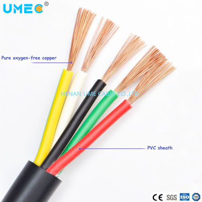 60227 IEC 52-4x6mm² PVC Insulation Thickness 0.8mm PVC Sheath Thickness 1.2mm Household Application Electrical Wire