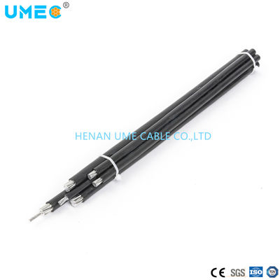 XLPE/PE/PVC Insulated Drop Service Aerial Bundle Cable AAC/AAAC/ACSR for Power Transmission Line