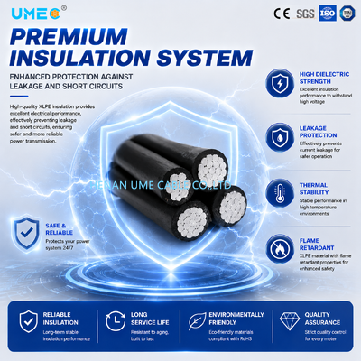 IEC Standard 0.6/1kV Aerial Bundled Cable ABC Service Drop Cable