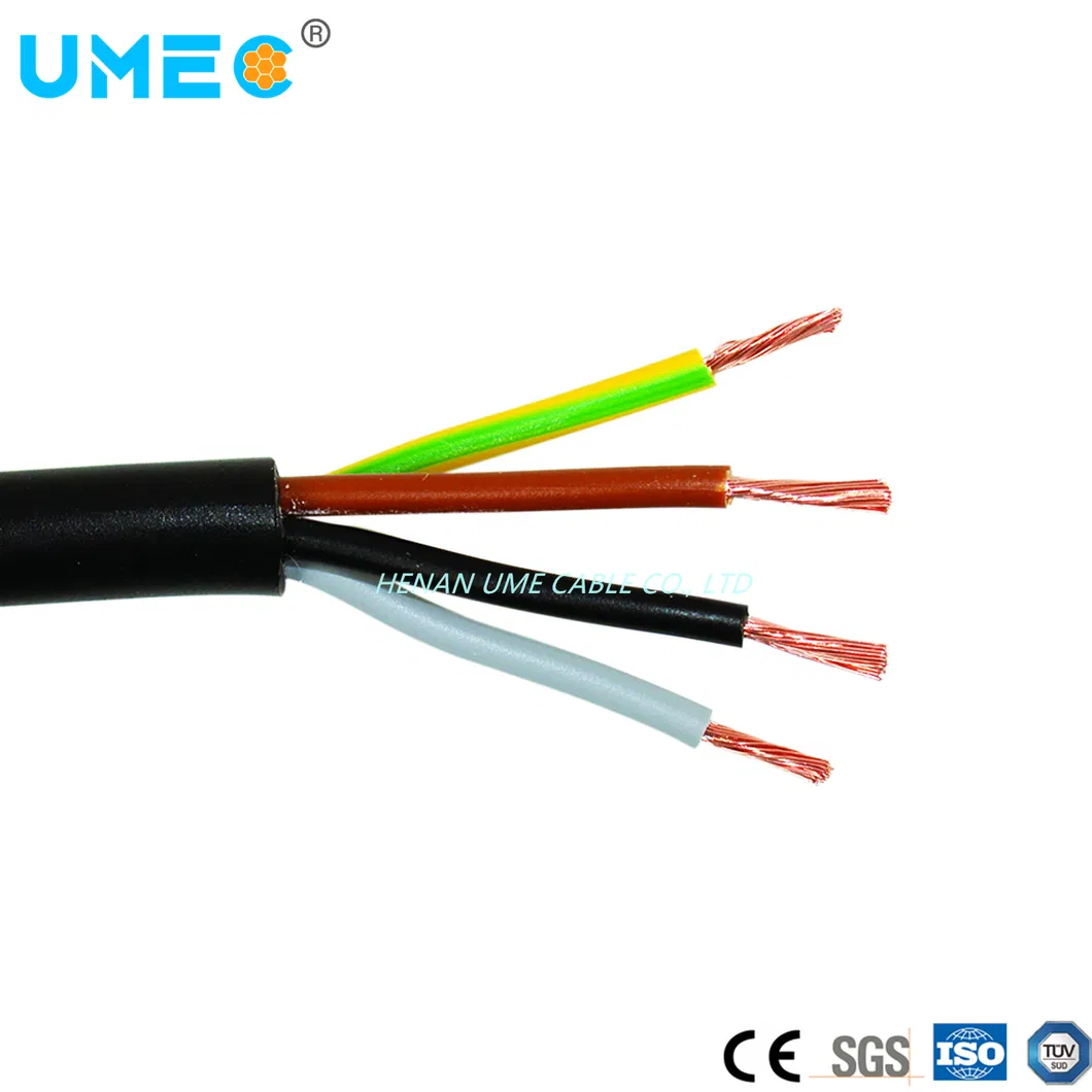 Electric Round Cable with PVC Insulated Sheathed Flexible Wire Rvv