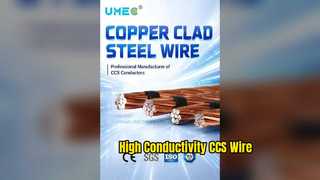 ASTM B910 Copper Clad Steel Wire High Conductivity Solution